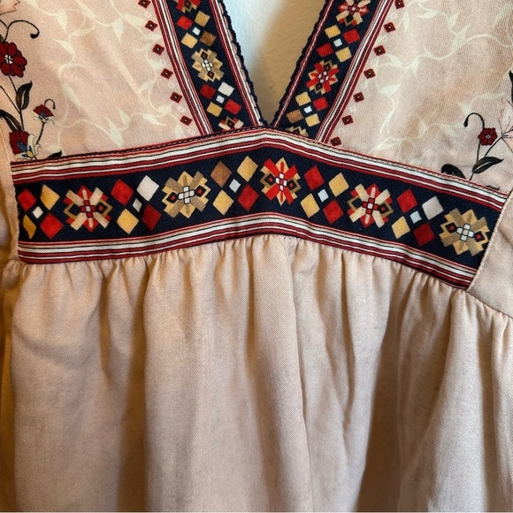 NWT Agua Bendita Alex Kezia Mini Dress Womens Size Large Floral Beachy Defect - Picture 5 of 16